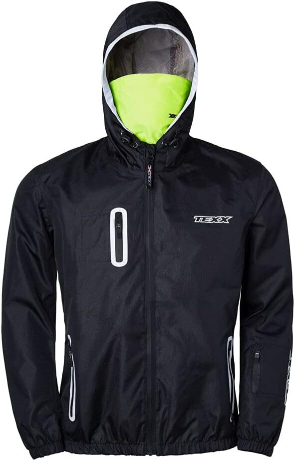 51v4VtwXXrS._AC_SL1000_.jpg TEXX Jaqueta Corta Vento Neon Preto, Tamanho: G5
