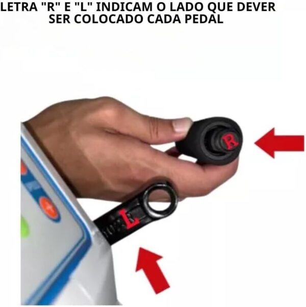 Bicicleta Elétrica para Fisioterapia e Reabilitação Passiva – Exercitador de Braços e Pernas com Tela LCD e 12 Níveis de Velocidade – 220V – Linha Clínica