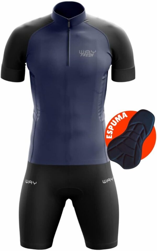 51xWIJ7YDML._AC_SL1280_.jpg Conjunto de Ciclismo Masculino Camisa+Bermuda Acolchoada Bike Mtb