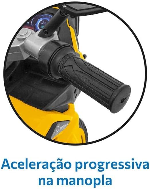 Moto Adventure (Amarela) Elétrica 12V Bandeirante