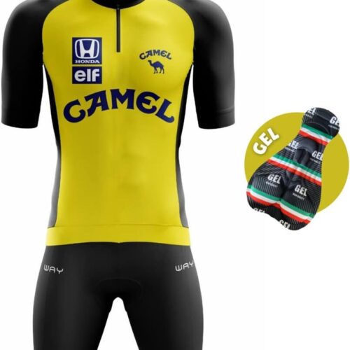 51zffHMYLNL._AC_SL1280_.jpg Conjunto de Ciclismo Masculino Equipe MTB Camisa + Bermuda Gel 3d Respirável Slim