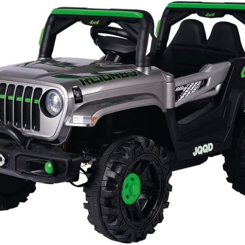 Zippy Toys, Carro Elétrico Jipe Off Road 12V com Controle Remoto - Cinza