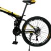 bicicleta dobravel mountain bike aro 26 suspensão duple freio a disco 21 marchas