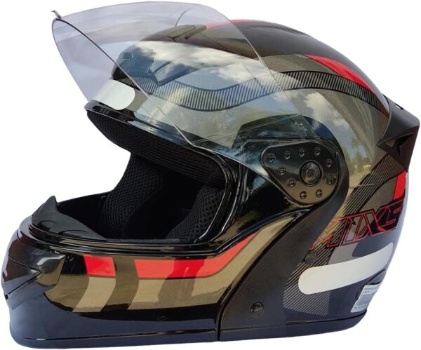 611fNM2KfAL._AC_SL1280_.jpg Capacete Moto Mixs Gladiator Delta Articulado Escamoteável Robocop Motociclista Motoqueiro