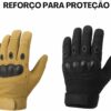 Luva Motociclista, Motoqueiro e Motoboy – Proteção Anti-Impacto e Resistente para Bike, Ciclista com Fecho Ajustável