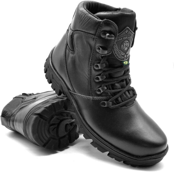 613k2CZMNgL._AC_SL1000_.jpg Coturno Militar Borzeguim Cano Bota Militar Baixo Bmbrasil 5185/01