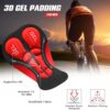 Moniss Calções cuecas para ciclismo masculinos respiráveis acolchoados em gel MTB bermudas para ciclismo