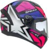 614tgzhv-3L._AC_SL1000_.jpg Capacete Moto Masculino Feminino Peels Spike 2 1ST Preto Brilhante Rosa