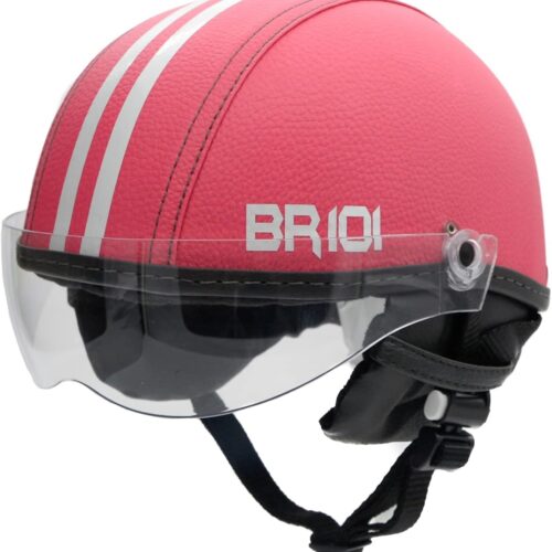 Capacete Coquinho Scooter Elétrica Bike Skate Patinete BR 101 Premium Viseira Cristal
