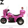 615kd7UwF5L._AC_SL1200_.jpg Mini Moto Elétrica 6v Polícia Menina Com Luz Som E Baú Rosa