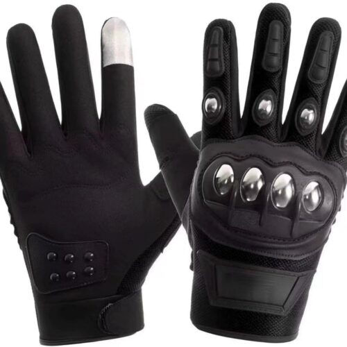 615v8Pk8HcL._AC_SL1500_.jpg Luvas de Moto Homem Mulher Quatro Estações Respiráveis -Drop Aço Inoxidável com Tela -Slip Absorção Impacto Fita Fechamento Almofada Choque da Mandíbu