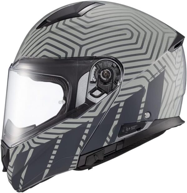 Capacete Texx Escam Kratos Cyber Cinza Fosco 60