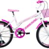 Bicicleta Infantil Aro 20 Tridal Feminina com Roda Lateral