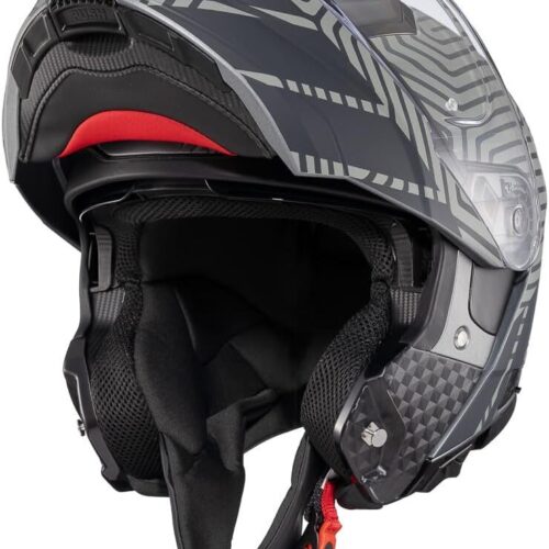 Capacete Texx Escam Kratos Cyber Cinza Fosco 60