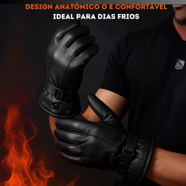 61As9e1TY0L._AC_SL1200_.jpg Luva Motoqueiro Couro Pu Forrada Térmica Masculino Impermeável