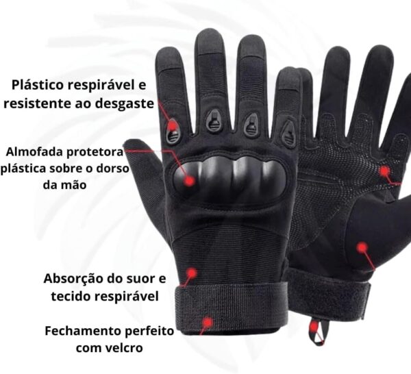 Luva Tática Operacional Militar, para Moto, Ciclismo e Trilha, Disponível em Preto, Verde e Tan