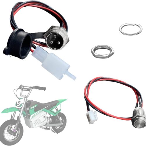 61Dvt26VcZL._AC_SL1500_.jpg Tomada de carregamento 1Z 3 pinos 2 fios conector conector tomada elétrica hoverboard carregador 1 peça + botão de energia cabo de fio com arruela
