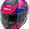 61EMUqBfNYL._AC_SL1000_.jpg Capacete Moto Masculino Feminino Peels Spike 2 1ST Preto Brilhante Rosa