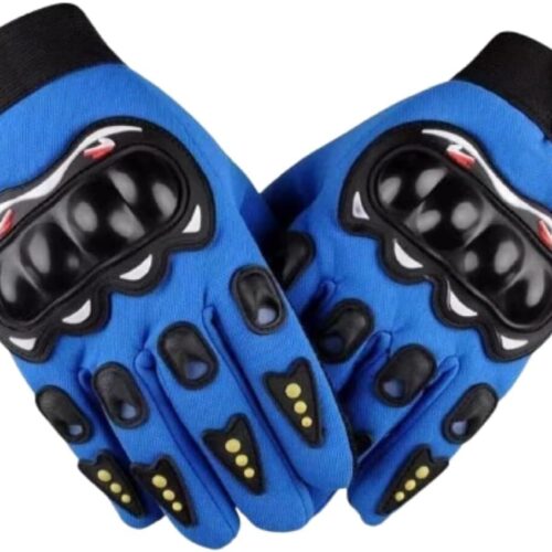 Luva de Moto, Motoqueiro, Motocross, Ciclismo Luva Pró Bike Proteção Térmica para as Mãos com Material Fibra De Carbono Tamanho Único Cor Azul