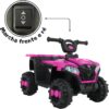 Mini Quadriciclo Elétrico Infantil Bateria 6V com Luz e Som Rosa