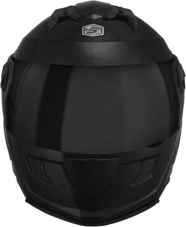 61Id9o0QhfL._AC_SL1200_.jpg CAPACETE FECHADO PRO TORK STEALTH SOLID BRILHANTE PRETO TAM. 58 VIS. FUMÊ