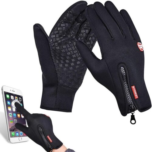 61Iu2QHws0L._AC_SL1000_.jpg Luvas para Motociclista Impermeáveis e Térmicas – Inverno Frio, Toque Touchscreen, Cor Preta, Tamanhos Único, M a GG