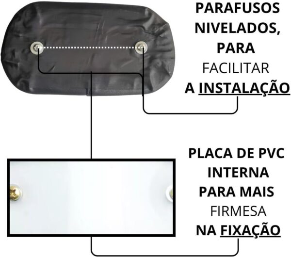 Alforge Traseiro 58L para Moto Baslu + Encosto Almofadado para Baú – Impermeável, Resistente e Confortável