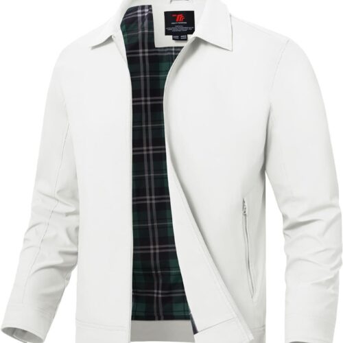 61LT6tiJgoL._AC_SL1500_.jpg Jaqueta masculina TBMPOY Leve, casual, corta-vento, elegante, para outono e primavera, para golfe, trabalho, executivo, formal