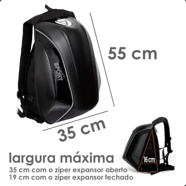 61MVRoE5K0L._AC_SL1200_.jpg Mochila Moto Grande Aerodinamica Impermeavel Porta Capacete Efeito Fibra de Carbono Qualidade Premium