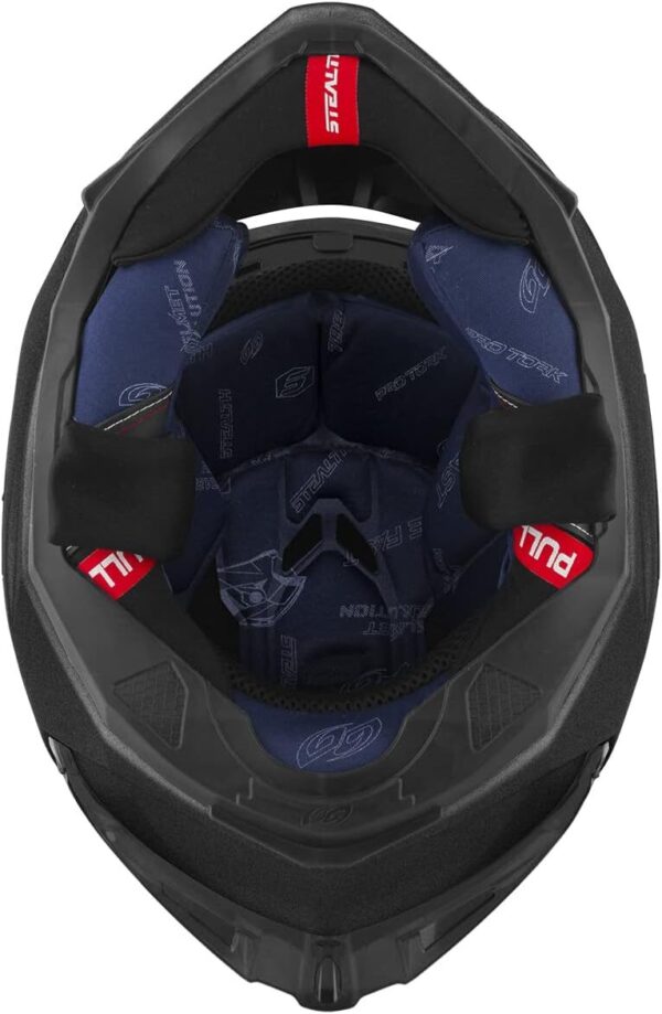 61NPp2Nte0L._AC_SL1200_.jpg CAPACETE FECHADO PRO TORK STEALTH SOLID BRILHANTE PRETO TAM. 58 VIS. FUMÊ