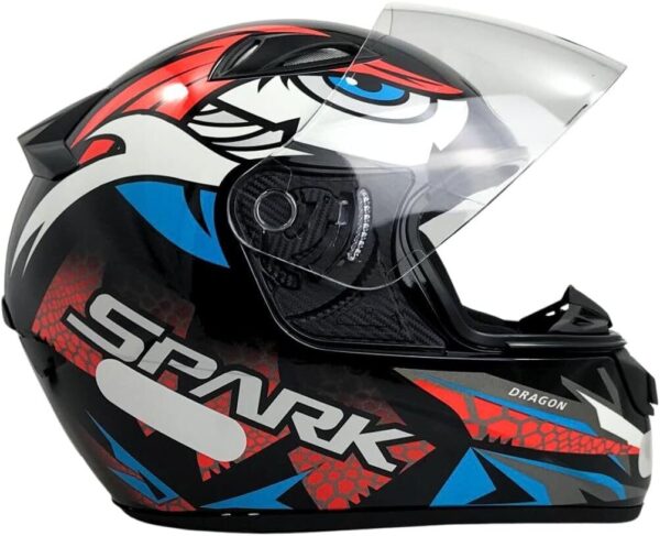 61PHShKcc8L._AC_SL1200_.jpg EBF Capacete Spark Dragon 56/Pto/Rosa