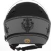 61PsxzG38DL._AC_SL1200_.jpg CAPACETE ABERTO PRO TORK NEW ATOMIC SKULL RIDERS HD PRATA - PRETO FOSCO TAM. 58