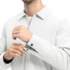 Jaqueta masculina TBMPOY Leve, casual, corta-vento, elegante, para outono e primavera, para golfe, trabalho, executivo, formal