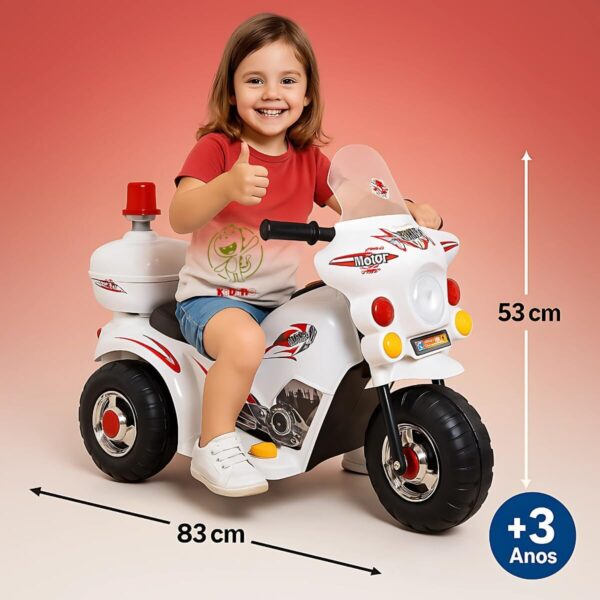 61SnSxYjKIL._AC_SL1200_.jpg Moto Elétrica Infantil 6V Kidino com Baú – Mini Motinha Elétrica para Menina e Menino | Moto Infantil Brinquedo Luz e Multimídia