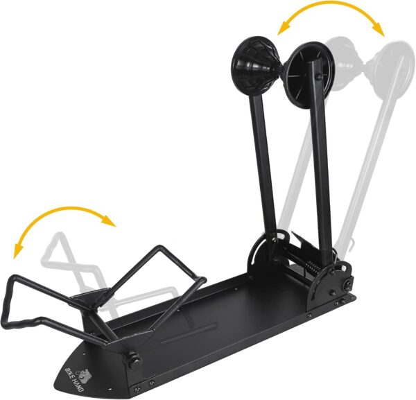 BIKEHAND Fat Elétrica E da bicicleta da bicicleta do pneu andar montado dobrável suporte Estacionamento Rack - para Mountain e Road Bike Indoor Outdoor Nook Garagem Arrecadação - Max Largura do pneu 5"