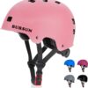 61TbXuHecIL._AC_SL1500_.jpg BURSUN Capacete De Bicicleta E Skate Para Crianças 5 A 8 Anos, Jovens Adultos 14 16 Scooter Multiesportiva Ajustável, Bicicleta, Patins, Patins Em Linha, Hoverboard, Longboard, 3 Tamanhos