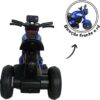 Moto Elétrica Infantil Azul Primeira Moto 6v com Luz Led e Música