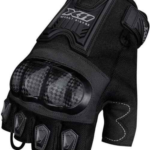 Luva Blackout 2 Meio Dedo X11 Masculina Ciclista Bike Motociclista Motoqueiro Motoboy (GGG)
