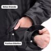 Capa de Chuva para Moto com Jaqueta + Calça Refletiva Impermeável – Motoqueiro, Ciclismo e Entregadores – Alta Visibilidade e Proteção Completa– Tamanho XXG 175-180cm 75-90kg