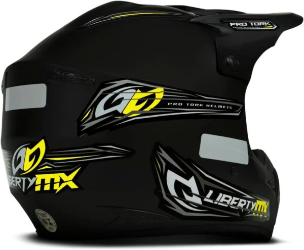 CAPACETE OFF ROAD PRO TORK LIBERTY MX PRO PRETO FOSCO TAM. 60