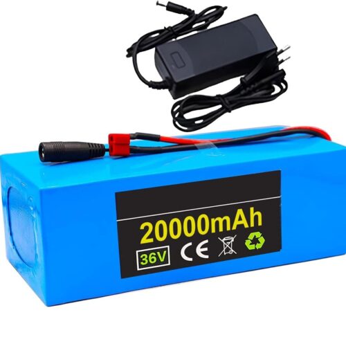 61YRGzyWxSL._AC_SL1500_.jpg Bateria de Ebike 36V 20Ah Bateria de lítio para E-Bike 36V, Pacote de bateria de lítio 10S4P, para motor de 250W-1000W, scooter de bicicleta elétrica (com carregador)
