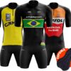 61ZictzXt1L._AC_SL1200_.jpg Conjunto de Ciclismo Masculino Equipe MTB Camisa e Bermuda Acolchoada Slim