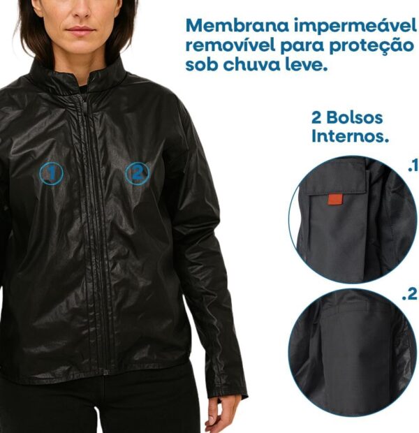 Jaqueta Naked X11 Com Prote??o Imperme?vel Feminina Motociclista Motoqueiro