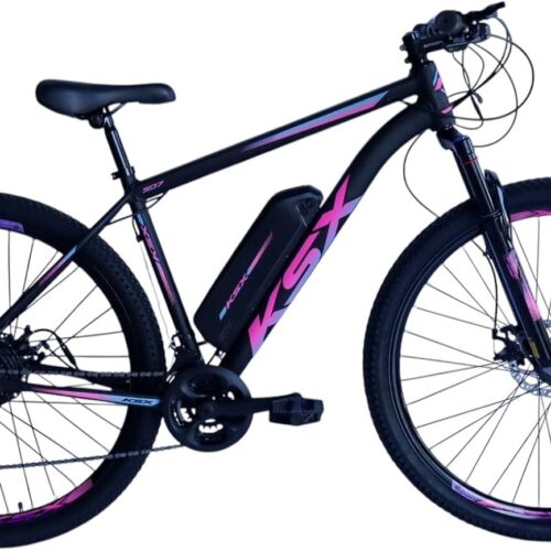 Bicicleta KSX Motor Elétrico 350W 21V Câmbio Especial S. Com Pedal Assistido Aro 29 Quadro Alumínio