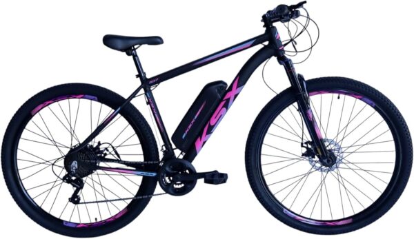 Bicicleta KSX Motor Elétrico 350W 21V Câmbio Especial S. Com Pedal Assistido Aro 29 Quadro Alumínio