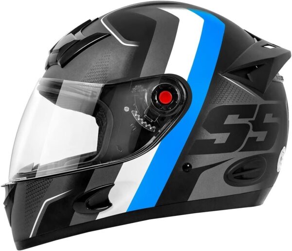 61kQuGWHRqS._AC_SL1200_.jpg Capacete Mixs MX5 Super Speed Fosco 62 Cinza/Azul