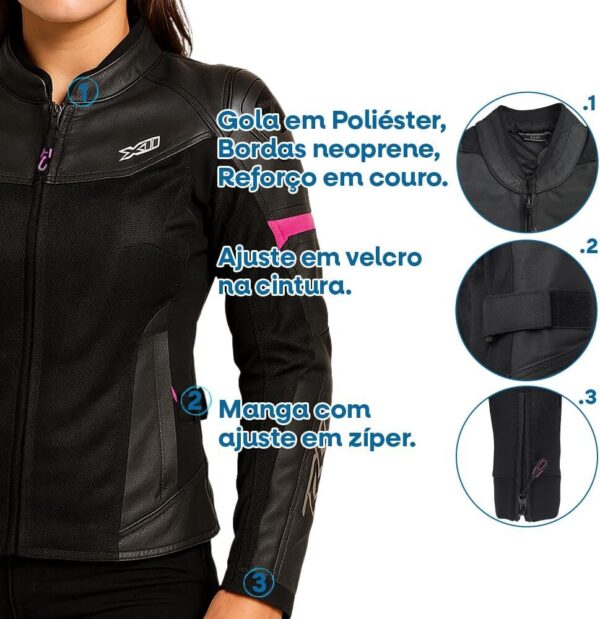 Jaqueta Naked X11 Com Prote??o Imperme?vel Feminina Motociclista Motoqueiro