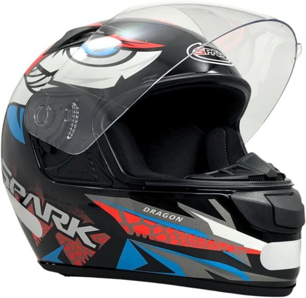 61mzYoV401L._AC_SL1200_.jpg EBF Capacete Spark Dragon 56/Pto/Rosa
