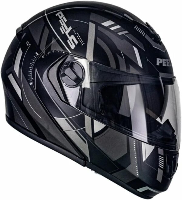 61oj8nkKw1L._AC_SL1200_.jpg Capacete Articulável Moto Peels U-RB2 Dynamic Preto Fosco com Grafite 58