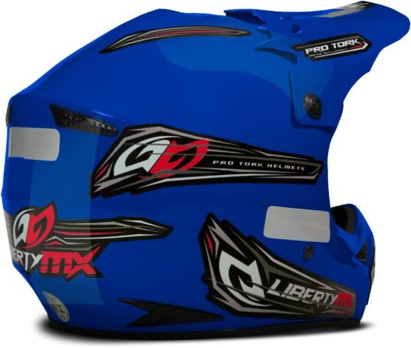 Capacete Motocross Pro Tork Liberty Mx Pro Tam. 60 Azul